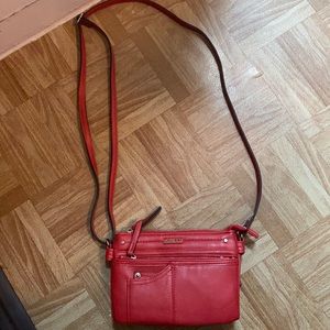 Red purse cros body